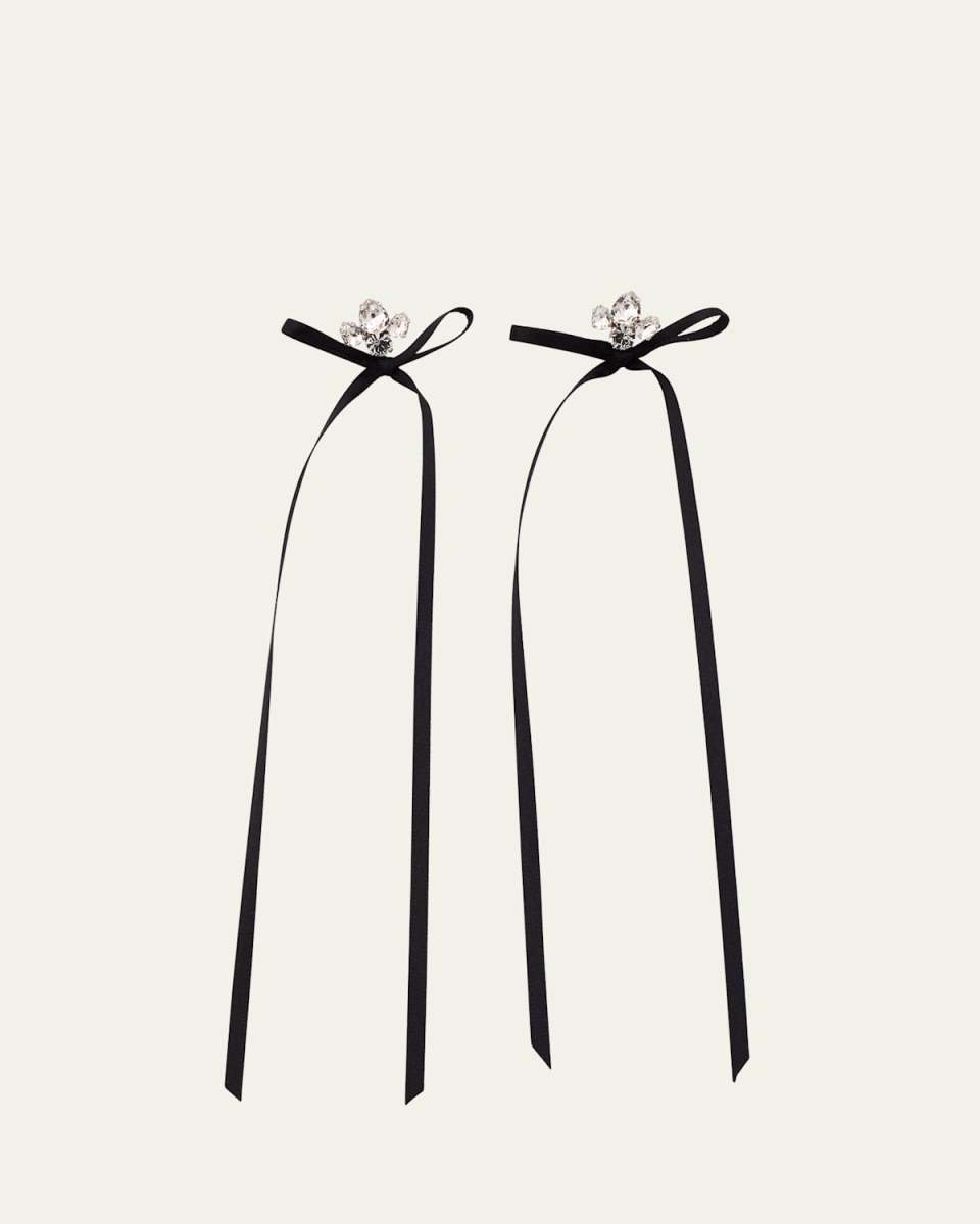 Victorian Bow Ribbon Stud Earrings